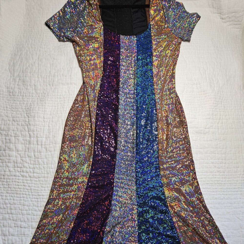 The Curve Multicolored Sequin Midi Dress - image 4